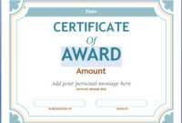 Editable Award Certificate Template In Word #1476 With With Regard To Simple Academic Award Certificate Template