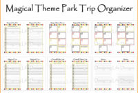 Free Printable Disney Week Itinerary Template | Calendar Pertaining To Disney World Itinerary Template