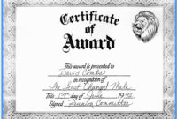 Free School Award Certificate Templates Of 9 Best Of Inside Simple Academic Award Certificate Template
