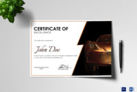 Motorsport Excellence Certificate Design Template In Psd, Word Inside Stunning Certificate Of Excellence Template Word