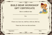 Pin On Certificate Template In Fresh Build A Bear Birth Certificate Template