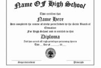 Printable High School Diploma Lovely 30 Real &amp;amp; Fake Intended For Awesome Free School Certificate Templates