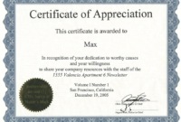 Recognition Of Service Certificate Template (6 Throughout Fresh Employee Certificate Of Service Template