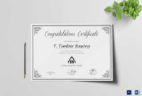 Simple Congratulation Certificate Template With Regard To Regarding Congratulations Certificate Word Template