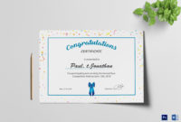Simple Participant Congratulations Certificate Design For Top Congratulations Certificate Word Template
