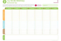 Vacation Itinerary Template | Shatterlion Throughout Fresh Daily Vacation Itinerary Template