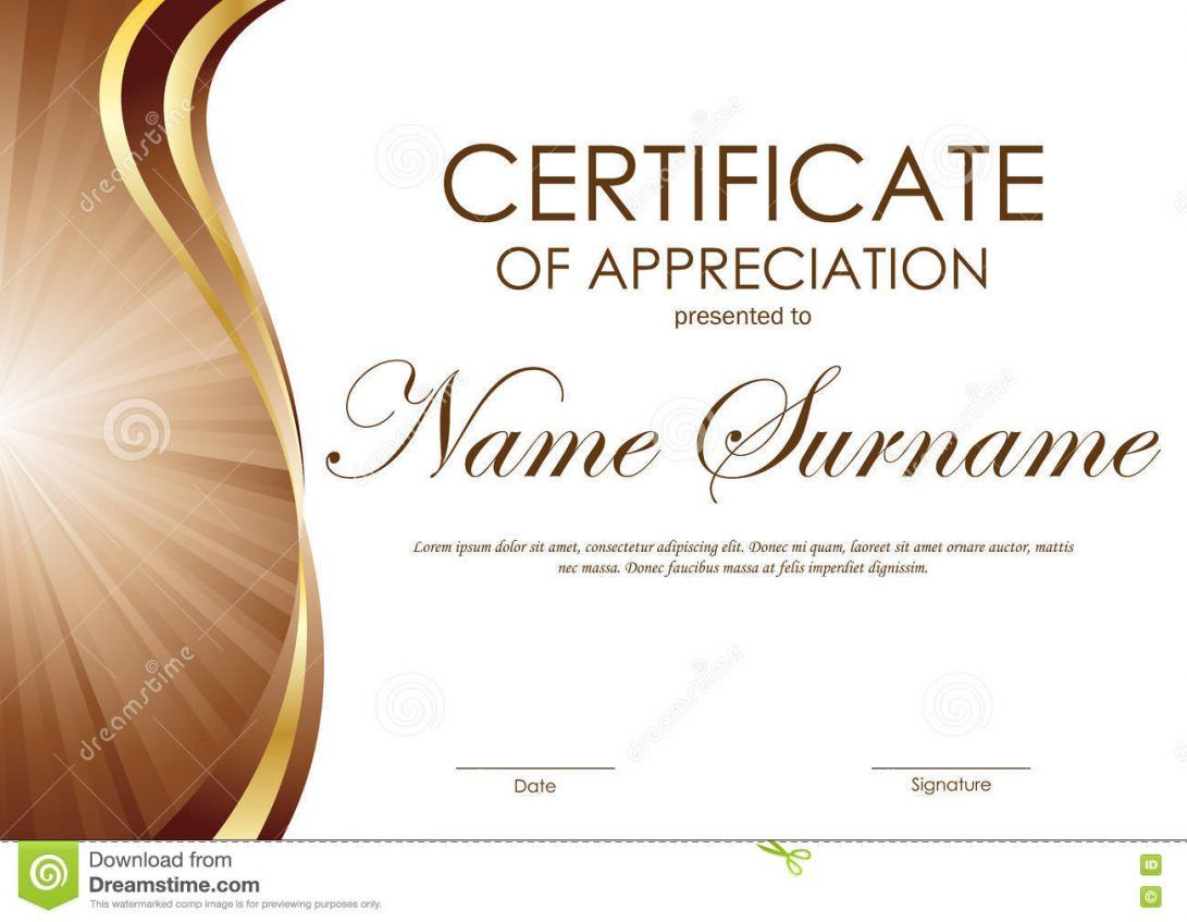 019 Certificate Of Appreciation Templates Free Download Within Simple Powerpoint Certificate Templates Free Download
