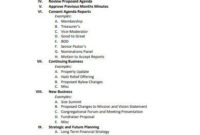 10+ Church Meeting Agenda Templates In Pdf | Doc | Free With Regard To Board Of Directors Meeting Agenda Template