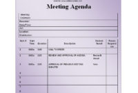 10 Free Basic Meeting Agenda Templates Stationery Templates Inside Professional Meeting Agenda Sample Template Free