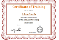 10+ Training Certificate Templates | Word, Excel &amp;amp; Pdf With Regard To Training Certificate Template Word Format