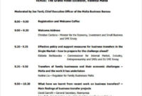 11+ Conference Agenda Format Templates Free Sample In Business Retreat Agenda Template