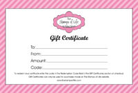 16+ Free Gift Certificate Templates &amp;amp; Examples Word Within Girl Birth Certificate Template