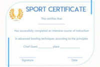 20+ Free Sports Certificate Templates: Unique, Modern And For Sports Day Certificate Templates Free
