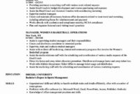 25 Sports Resume For Coaching In 2020 | Sales Resume Within Sports Management Resume Template