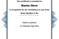 30 Free Certificate Of Appreciation Templates And Letters With Fresh Sample Certificate Of Recognition Template