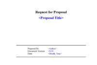 40+ Best Request For Proposal Templates & Examples (Rpf Inside Request For Proposal Template Word