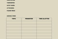 46 Effective Meeting Agenda Templates ᐅ Templatelab For Conference Agenda Template
