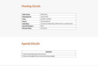 7+ Free Small Business Meeting Minutes Templates [Edit Intended For Restaurant Staff Meeting Agenda Template