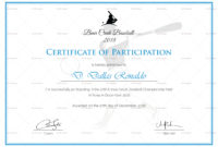 Baseball Participation Certificate Design Template In Psd Pertaining To Templates For Certificates Of Participation