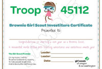 Brownie Troop Investiture | Brownie Girl Scouts, Brownie Inside Stunning Cub Scout Pack Meeting Agenda Template