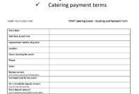Catering Proposal Contract Template New | All Form Templates Pertaining To Stunning Catering Proposal Template