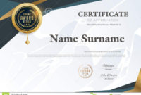 Certificate Template With Luxury Pattern,Diploma,Vector Regarding Qualification Certificate Template