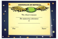 Certificate Softball 10 | Certificate Templates, Softball Inside Best Softball Certificate Templates Free