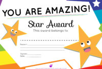 Certificates And Awards Free Printable Teaching In Amazing Star Performer Certificate Templates