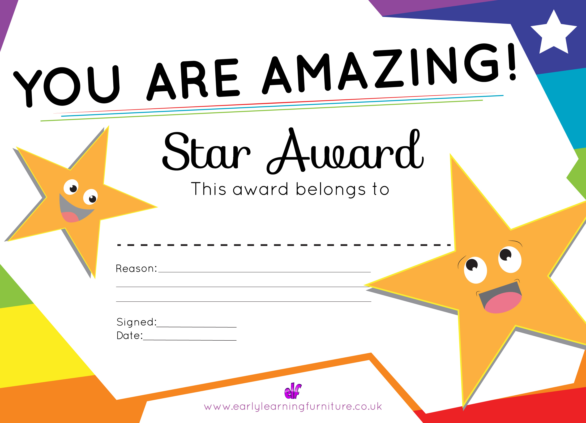 Certificates And Awards Free Printable Teaching In Amazing Star Performer Certificate Templates
