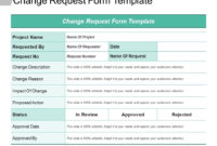 Change Request Template For Software Changes | Hq Template Intended For Fresh Change Management Request Template