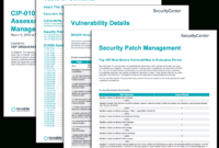 Cip 010 R3 Vulnerability Assessment And Patch Management Inside Vulnerability Management Policy Template