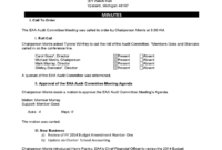 Committee Meeting Minutes Template 7 Free Templates In Throughout Audit Committee Meeting Agenda