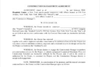 Construction Management Agreement Cnbam With Regard To Building Management Contract Template