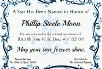 Crafty Confessions: Name A Star Certificate Freebie Inside Star Naming Certificate Template