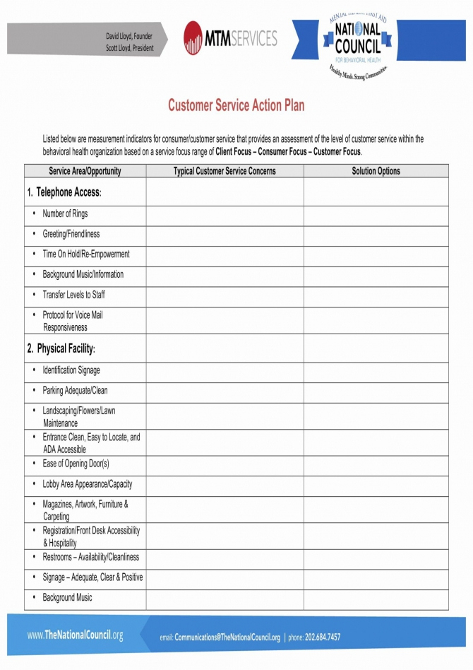 Customer Service Action Form Samples &amp; Templates Download With New Customer Service Training Agenda