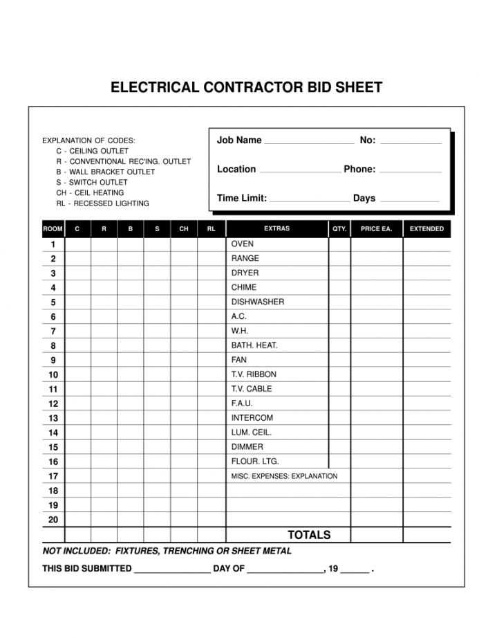 Electrical Bid Proposal Template | Proposal Templates Throughout Amazing Electrical Proposal Template