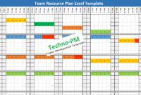 Excel Based Resource Plan Template Free Download | Project Intended For Capacity And Availability Management Template