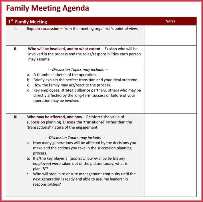 Formal Meeting Agenda Template 12+ Best Samples For Word With Offsite Agenda Template