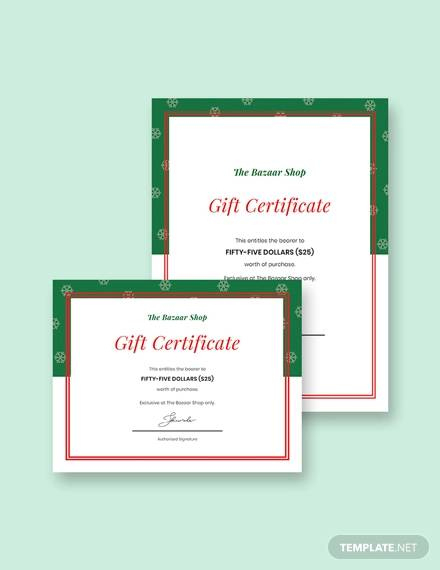 Free 11+ Gift Certificate Templates In Ai | Indesign | Ms Regarding Publisher Gift Certificate Template