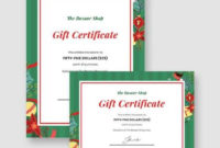 Free 11+ Gift Certificate Templates In Ai | Indesign | Ms With Publisher Gift Certificate Template