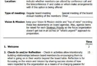 Free 11+ Sample Board Meeting Agenda Templates In Pdf | Ms In Board Of Directors Meeting Agenda Template