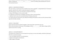 Free 11+ Sample Construction Management Agreement For Building Management Contract Template