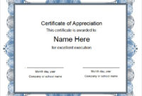 Free 6+ Sample Recognition Certificate Templates In Pdf With Regard To Microsoft Office Certificate Templates Free