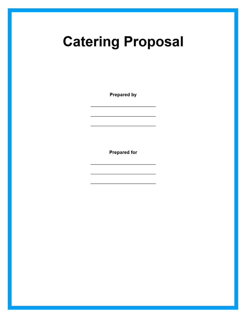 Free Catering Proposal Templates To Help You Save More Time Intended For Catering Proposal Template