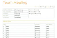 Free Meeting Agenda Template Microsoft Word For Create A Meeting Agenda Template