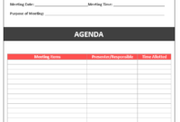 Free Meeting Agenda Templates Agenda Formats In Word Excel Regarding Fantastic Simple Agenda Template