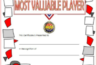 Free Printable Most Valuable Player Certificate | Awards Throughout Rugby League Certificate Templates