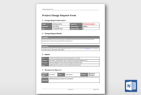 Free Project Management Tools And Templates Within Change Management Request Form Template