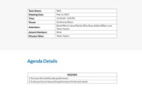 Free Team Meeting Agenda Template Pdf | Word (Doc In Stunning Restaurant Staff Meeting Agenda Template