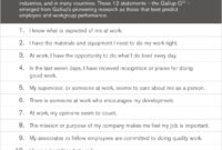 Gallup Q12 Survey To Measure Employee Engagement | Person Intended For Project Management Rules Of Engagement Template